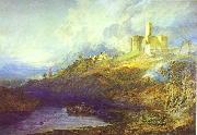 J.M.W. Turner Warkworth Castle Northumberland Thunder Storm Approaching at Sun-Set. oil